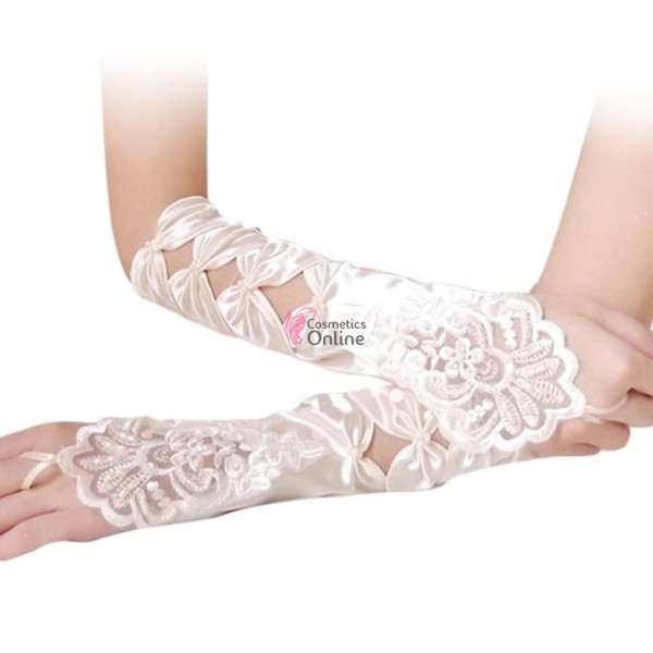 Manusi elegante din lycra MNS010LL lungi Ivoire